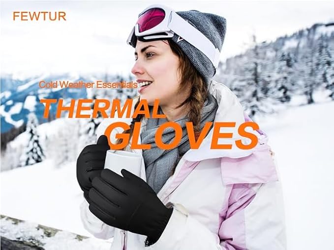 Winter Gloves for Women Running in Cold Weather - Touchscreen Gloves for Bike Hiking