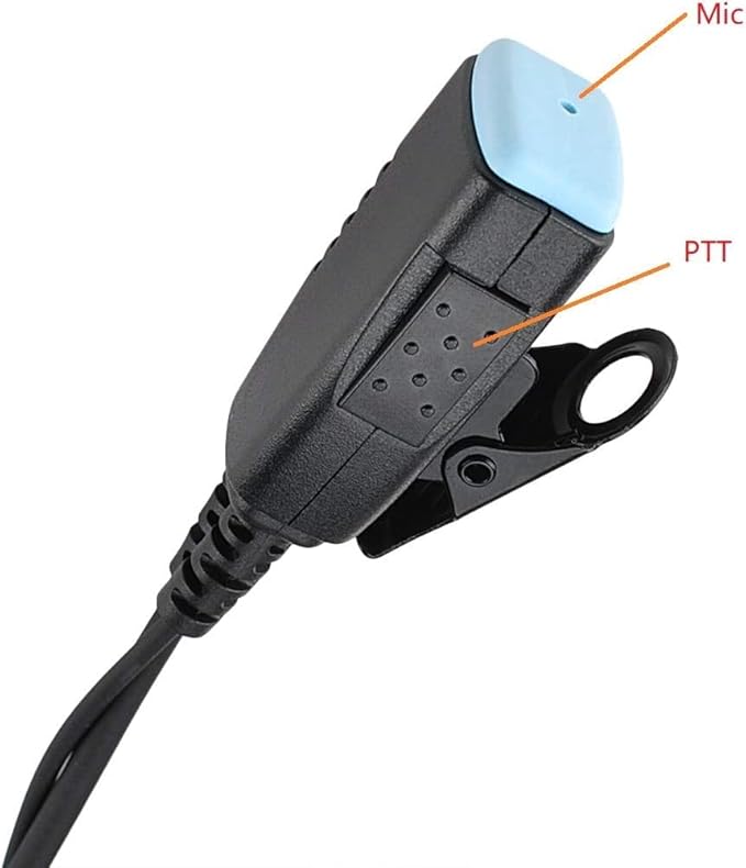 CP200 Surveillance Earpiece Headset Compatible with M0torola XU2600 CLS1110 CLS1413 CP200D RMU2040 RDU4100 Walkie Talkie with Mic PTT (2 Packs)