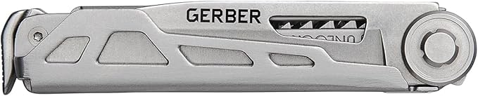 Gerber Gear Armbar Trade 8-in-1 Multi-tool - 2.5" Plain Edge Blade, Pry Bar, Hammer - EDC Gear and Equipment - Silver