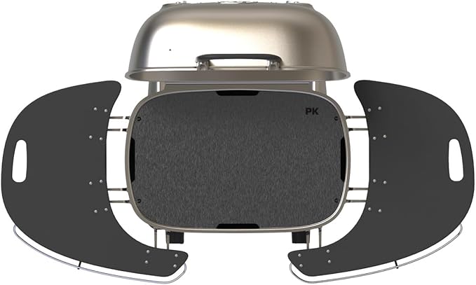 PK Grills Premium Precision-Cut Carbon Steel Grill Griddle for BBQ Searing, Grilling, & Sizzling, Barbecue Grilling Accessories, Universal size for Gas and Charcoal Grills