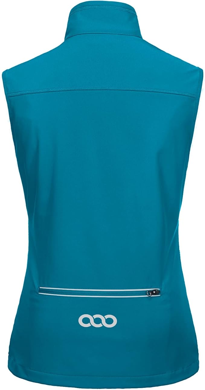 33,000ft Women's Lightweight Running Vest Outerwear with Pockets, Windproof Sleeveless Jacket for Golf Hiking Travel