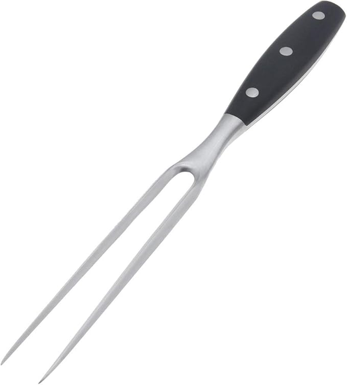 Carving Fork, Meat Fork, 12 Inch Cooking Fork, Stainless Steel BBQ Fork, Long Metal Chef Pro Kitchen Forks for Barbecue, Serving, Cooking, Grilling, Roasting