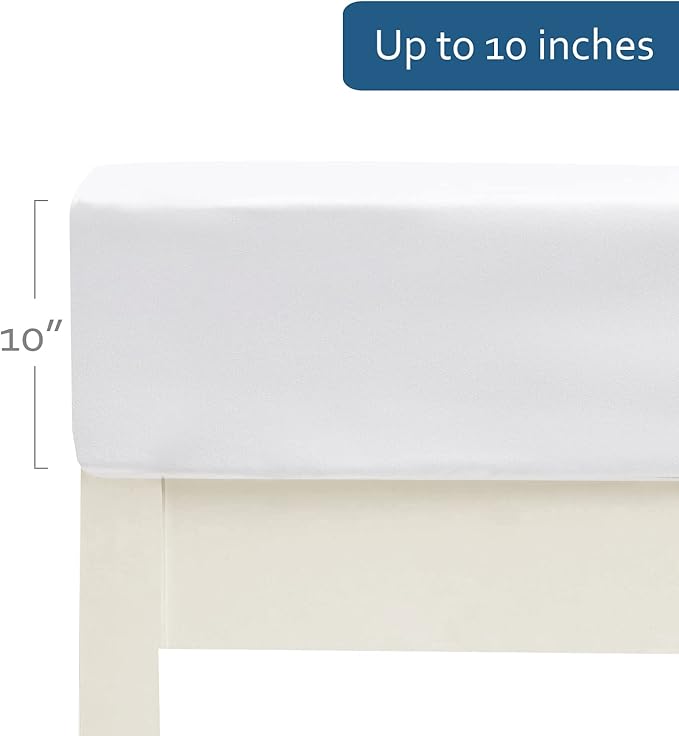Cot Sheets 31" x 75"(2 Pack), Cot Fitted Sheet Ultra Soft and Breathable Snug Fit for Narrow Twin Mattress/Camp Bunk Beds/RVs Bunk/Guest Beds/Army Cots/Trifold Mattress Grey and White, Cover Only