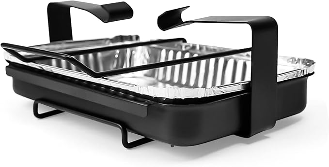 Uniflasy 7515 Grill Catch Pan Holder/Drip Pan/Grease Collection Pan Replacement Parts for Weber Genesis 1000-5500, Genesis Silver/Gold/Platinum, Genesis II Series, Platinum I/II, and Summit Grills