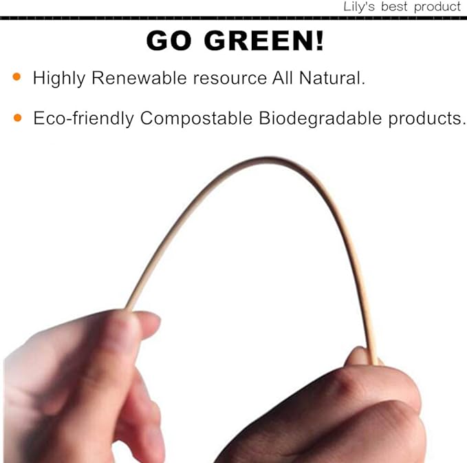 HOPELF 14" Natural Bamboo Skewers Sticks for BBQ,Kabob,Grilling,Barbecue,Kitchen,Roasting,Marshmallows,Plant Stakes,Crafting.Φ=4mm, More Size Choices 6"/8"/10"/12"/16"/30"(100 PCS)