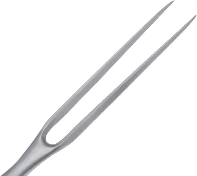 Carving Fork, Meat Fork, 12 Inch Cooking Fork, Stainless Steel BBQ Fork, Long Metal Chef Pro Kitchen Forks for Barbecue, Serving, Cooking, Grilling, Roasting