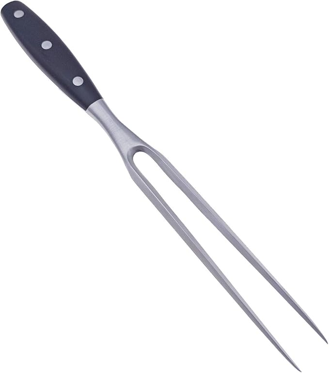 Carving Fork, Meat Fork, 12 Inch Cooking Fork, Stainless Steel BBQ Fork, Long Metal Chef Pro Kitchen Forks for Barbecue, Serving, Cooking, Grilling, Roasting