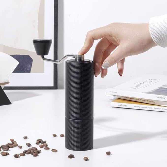 TIMEMORE Chestnut C3 Max Manual Coffee Grinder Capacity 30g with CNC Stainless Steel Conical Burr, Internal Adjustable Setting, Double Bearing Positioning, French Press Coffee for Hand Grinder