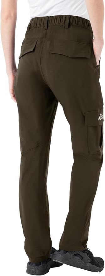 Rdruko Women's Hiking Cargo Pants Water-Resistant Quick Dry UPF 50+ Travel Camping Work Pants Zipper Pockets