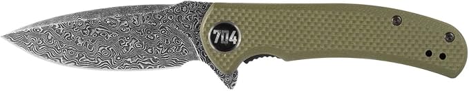 704 Gear Urban Ranger Lite | Green with Damascus Steel