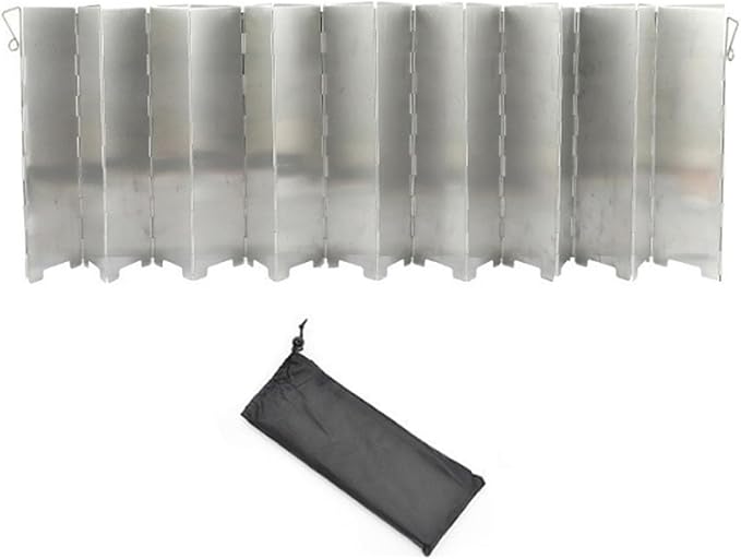 Camp Stove Windshield Plates Aluminum Alloy Alcohols Stove Windscreen Folding Lightly Weight Camp Burners Windshield