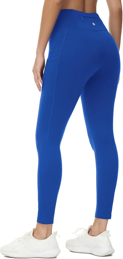 baleaf Women's Fleece Lined Leggings Water Resistant Thermal Winter Warm Tights High Waisted with Pockets Running Gear