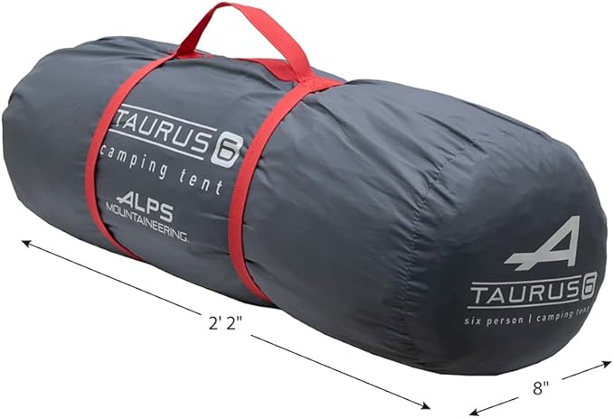 ALPS Mountaineering Taurus 6-Person Tent - Gray/Red