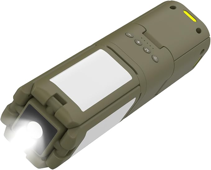 Portable LED Camping Light with Telescopic Stand,Rechargeable Outdoor Emergency Four-Leaf led Lighting,14000 mAh Waterproof Tent Lights Camping Gadgets Adjustable Work Light