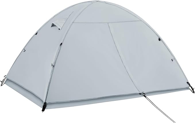 Double Layer Waterproof 2-Person Dome Tent – 4-Season Weather-Resistant Camping Tent for Rain and Wind Protection – Ultralight & Easy Setup Outdoor Gear