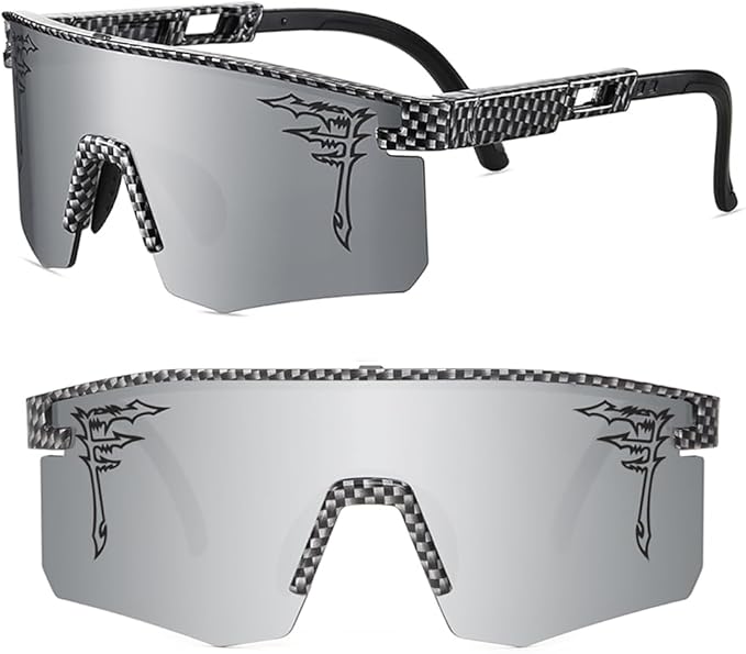Two Sizes Baseball Sunglasses For Adults and Youth Boys Girls Kids UV400 Men Women Outdoor Sports Sun Glasses