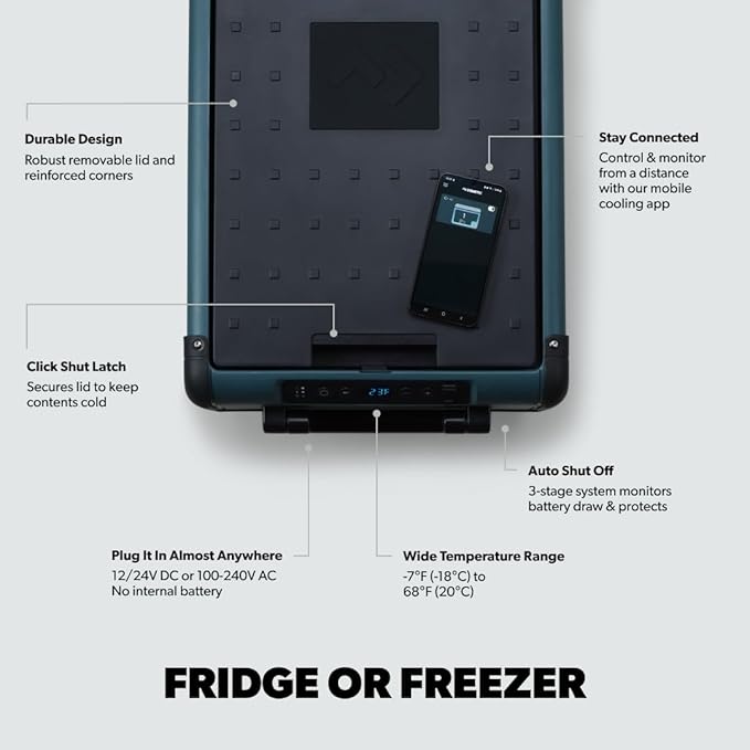 Dometic CFX2 37-Liter Portable Refrigerator and Freezer, Powered by AC/DC