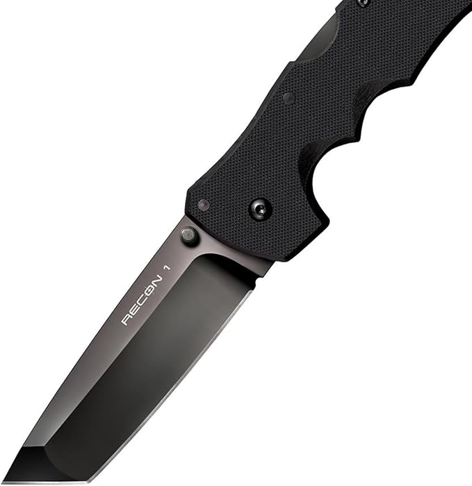 Cold Steel Recon 1 4" S35VN Razor-Sharp Blade 5.375" G-10 Handle Tactical Folding Knife w/Tri-Ad Lock, Ambidextrous Pocket/Belt Clip