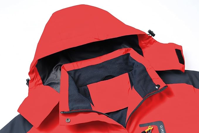 Women's Hooded Waterproof Rain Jacket Windproof Windbreaker Outdoor Raincoats for Gardening Hiking