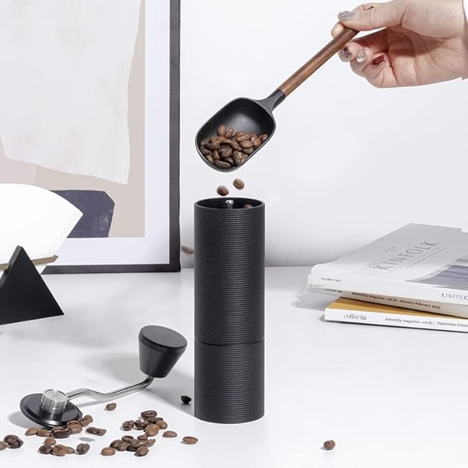 TIMEMORE Chestnut C3 Max Manual Coffee Grinder Capacity 30g with CNC Stainless Steel Conical Burr, Internal Adjustable Setting, Double Bearing Positioning, French Press Coffee for Hand Grinder