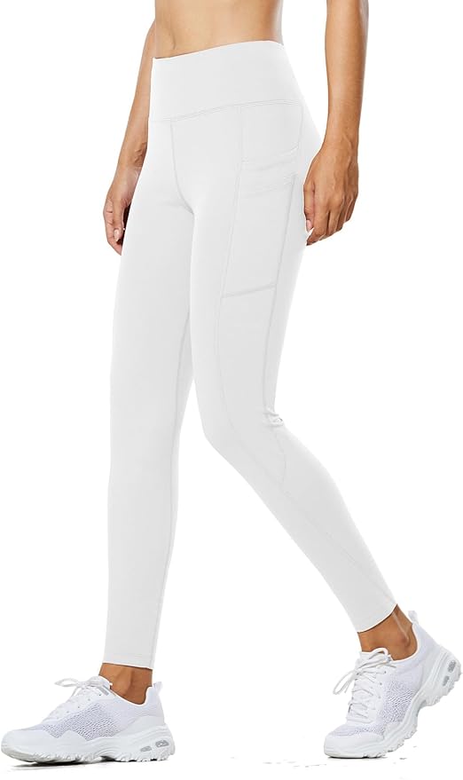 baleaf Women's Fleece Lined Leggings Water Resistant Thermal Winter Warm Tights High Waisted with Pockets Running Gear