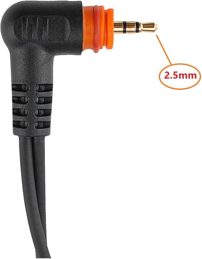 Translucent Acoustic Tube Earpiece PTT/Mic Compatible with Motorola Walkie Talkie (Compatible with SL300)