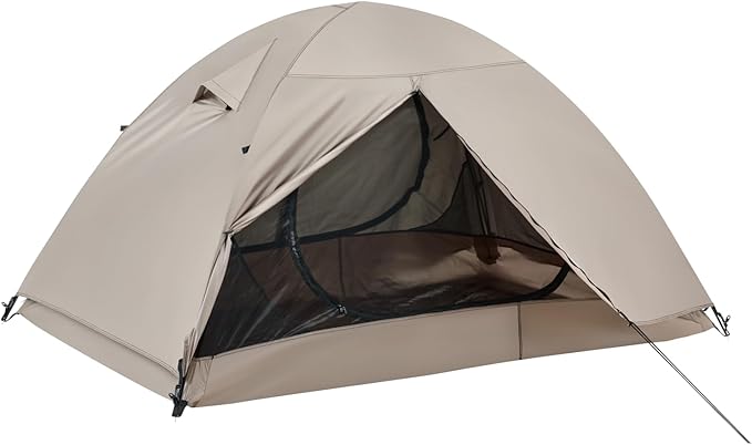 Double Layer Waterproof 2-Person Dome Tent – 4-Season Weather-Resistant Camping Tent for Rain and Wind Protection – Ultralight & Easy Setup Outdoor Gear