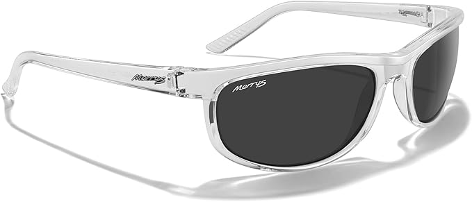 MERRY'S Wrap Around Sport Polarized Sunglasses for Men Women Driving Fishing Cycling Running UV400 Protection S3027