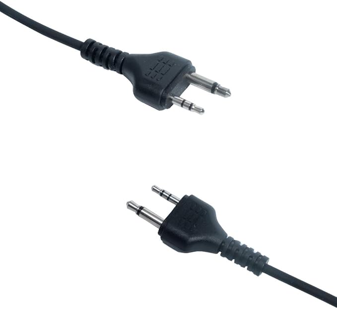 Covert Acoustic Tube Walkie Talkies Earpiece Headset with Mic PTT for Midland GXT1000VP4 LXT500VP3 GXT1050VP4 GXT1000XB(10 Pack)