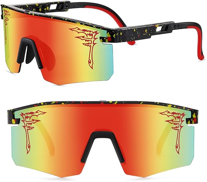 Two Sizes Baseball Sunglasses For Adults and Youth Boys Girls Kids UV400 Men Women Outdoor Sports Sun Glasses