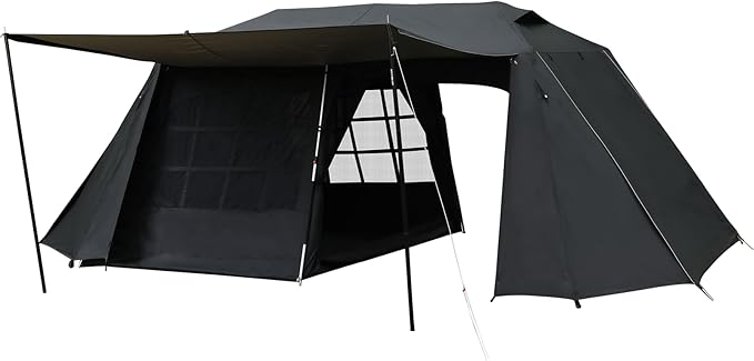 4-6-8 Person Instant Cabin Tent for Camping 60s Easy Setup Large Family Camping Tent for Outdoor