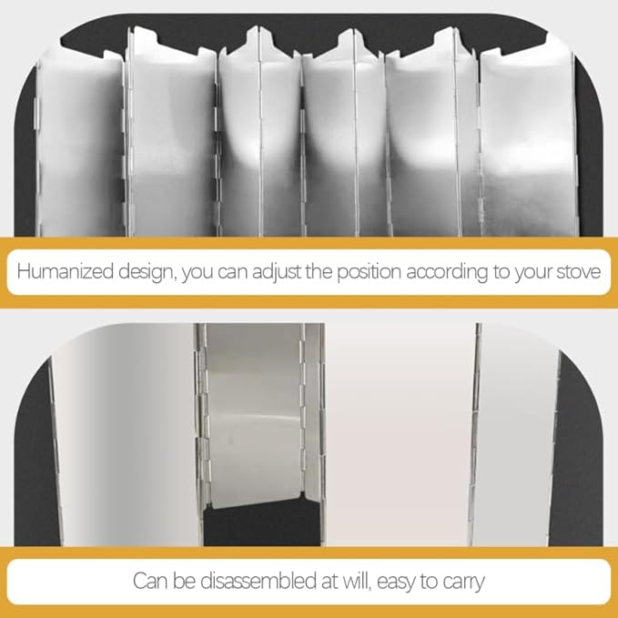 Foldable Windscreen for Stove Lightweight Grill Wind Block Creative Anti-Wind Tool Camping Windscreen Bag BBQ Windproof Panel