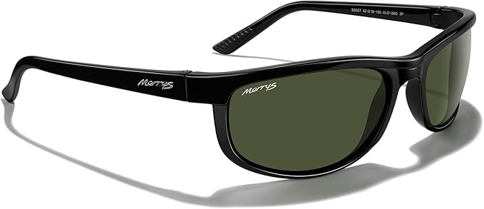 MERRY'S Wrap Around Sport Polarized Sunglasses for Men Women Driving Fishing Cycling Running UV400 Protection S3027