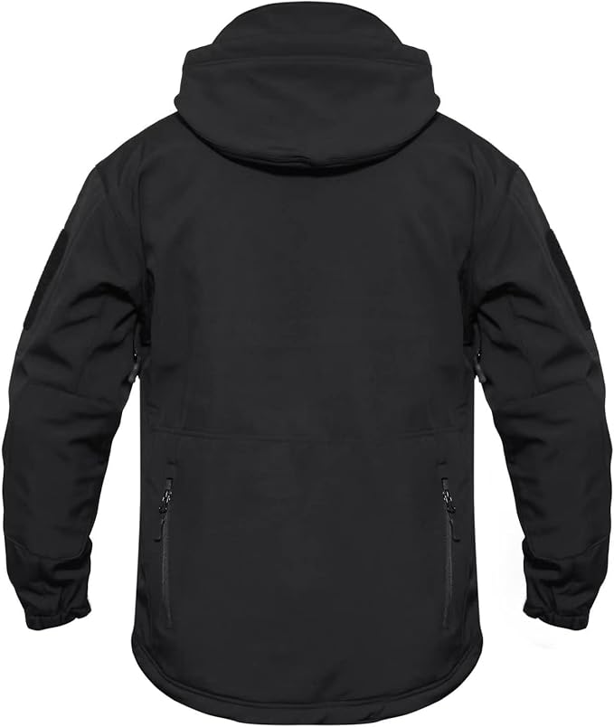 MAGCOMSEN Men's Tactical Jacket 7 Pockets Performance Fleece Lined Water Resistant Ski Snow Soft Shell Winter Coats