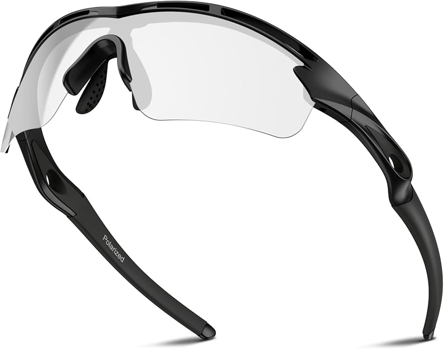 Rosemal Sports Sunglasses Polarized Cycling Sunglasses Running Driving Fishing Hiking for Men Women UV400 TAC TR90