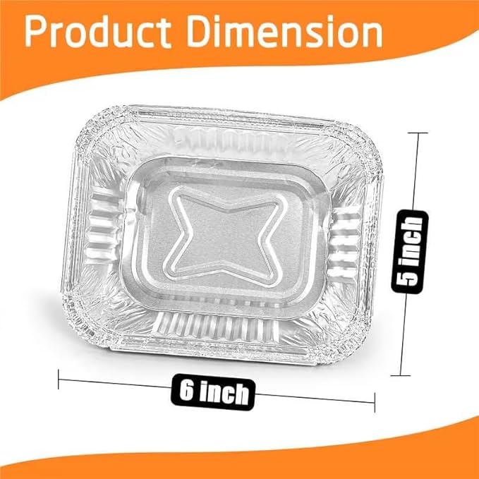 Uniflasy 20 Pack Drip Pan Liner Compatible with Napoleon Grills 62007, Grease Tray for Prestige I/II/V, Prestige PRO, Rogue, Mirage, Ultra Chef, Disposable Aluminum Foil Pan Replacement