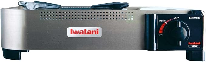 Iwatani 35FW Single-Burner Butane Portable Cooktop Indoor & Outdoor Cooking Stove Medium