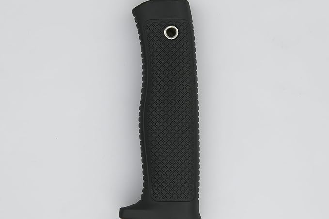 Tactical Fixed Blade Knife, 5.87 inch Blade, 4.65 inch Kray-Ex Handle, Stonewashed 420 Stainless Steel, with Secure-Ex Sheath for Outdoor Camping Hunting Survival (B-Silver)