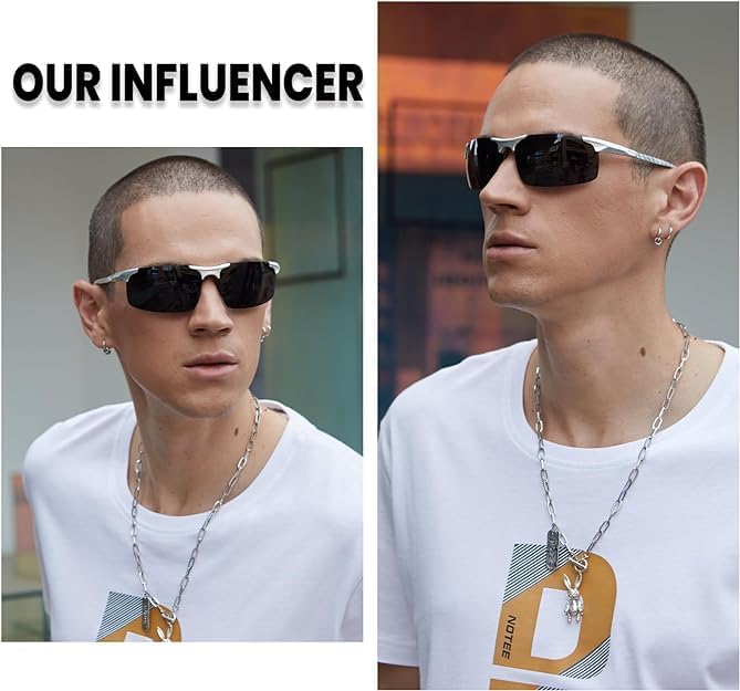 DUCO Mens Sunglasses Polarized Sports Fishing Running Driving Carbon Fiber Sunglasses for Men UV400 Protection DC8277