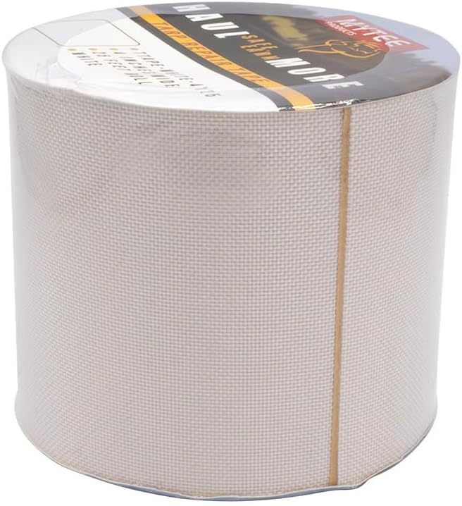 Mytee Products 8.8 oz Waterproof White Vinyl Tarp Repair Tape 4 Inch x 25 FT with Heavy Duty Adhesive Backing - Tarp Repair Kit