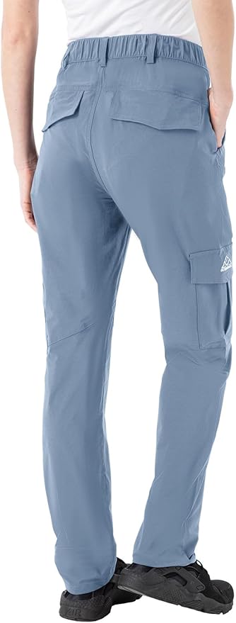 Rdruko Women's Hiking Cargo Pants Water-Resistant Quick Dry UPF 50+ Travel Camping Work Pants Zipper Pockets