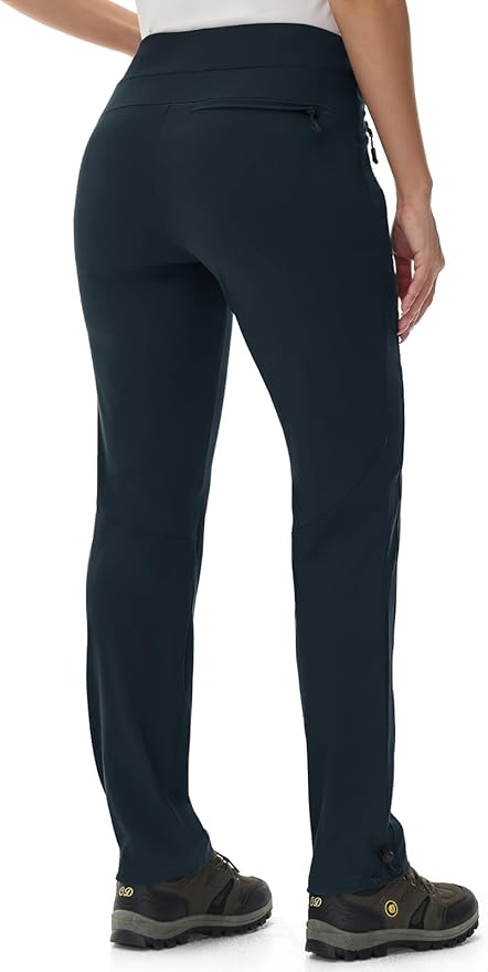 Rdruko Women's Hiking Pants Quick Dry Lightweight Water Resistant Outdoor Pants Athletic Joggers with Zipper Pockets