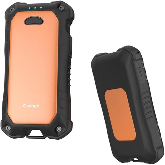 OCOOPA IP56 Waterproof Hand Warmers Rechargeable 10000mAh, Extra Heat Mode,16hrs Heat, Handwarmer with Torchlight, PD & QC Electric Hand Warmer, Winter Outdoor Gifts for Men Hunting Camping Hiking