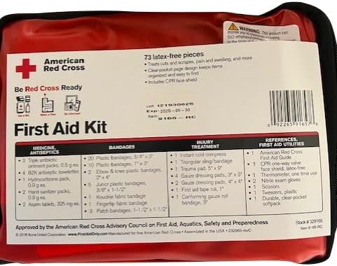 Officially Licensed Product, First Aid Kit, 73 Piece Emergency Medical Supplies to Treat Minor Injuries