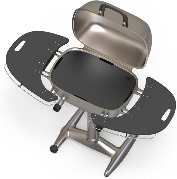 PK Grills Premium Precision-Cut Carbon Steel Grill Griddle for BBQ Searing, Grilling, & Sizzling, Barbecue Grilling Accessories, Universal size for Gas and Charcoal Grills