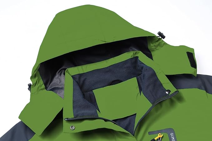 Women's Hooded Waterproof Rain Jacket Windproof Windbreaker Outdoor Raincoats for Gardening Hiking