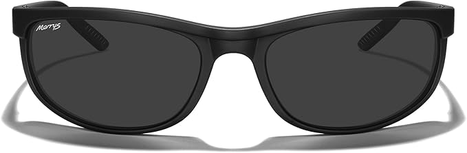 MERRY'S Wrap Around Sport Polarized Sunglasses for Men Women Driving Fishing Cycling Running UV400 Protection S3027