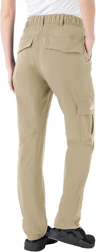Rdruko Women's Hiking Cargo Pants Water-Resistant Quick Dry UPF 50+ Travel Camping Work Pants Zipper Pockets