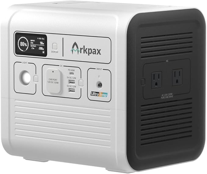 Power Station for Extreme Weather - Titan Solar Generator 1051Wh, 1200W Pure Sine Wave, 3 Fast Charging Solutions, Portable Power Station for Camping, RVs, Travel, Home Backup