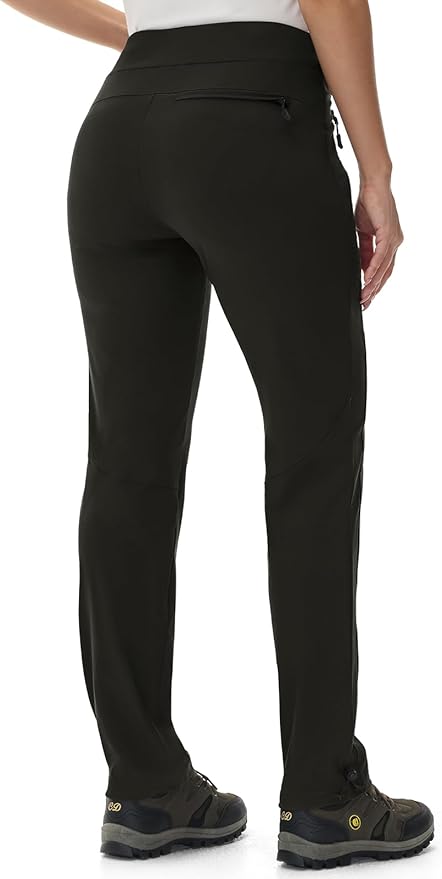Rdruko Women's Hiking Pants Quick Dry Lightweight Water Resistant Outdoor Pants Athletic Joggers with Zipper Pockets